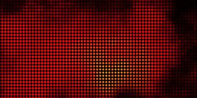 Dark Orange texture with circles. vector