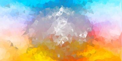 Light blue, yellow triangle mosaic pattern. vector