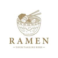 Noodle logo can be easily used in both digital and printed materials. vector