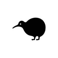Kiwi Bird Silhouette vector
