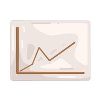 Illustration of Line Graph vector