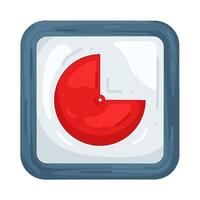 Illustration of Red Timer vector