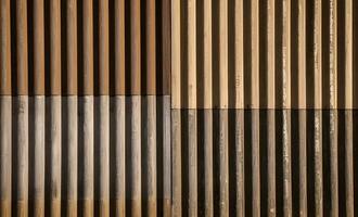 The stripes show subtle variations in tone, enhancing the tactile, earthy quality of the material. photo