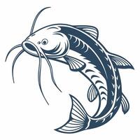a catfish with long tail and long fins vector