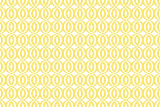 Abstract geometric ornament style curved stripes and rhombuses shape elements yellow pattern background. vector