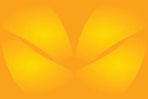 Abstract orange background and yellow curved shape elements on it banner design. vector