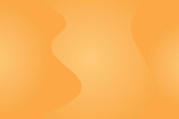 Abstract orange glowing background with curved waves shape effect banner.