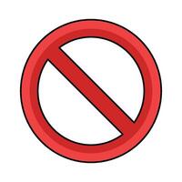 illustration of No Symbol vector