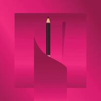 Creative Abstract Design with Pencil and Paper Effect vector