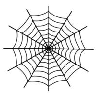 Spider web isolated on white background. vector
