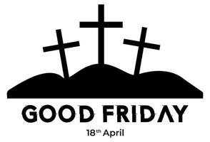 GOOD FRIDAY WHITE BACKGROUND vector