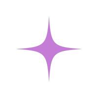 Brutalist star shape sticker. Bold symbol of modern abstract design. This flat icon represents a unique element of contemporary brutalism, ideal for y2k aesthetic projects and graphic applications. vector