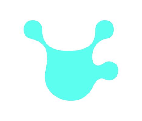 Y2K blob metaball pattern. Abstract shape and icon with retro design. Modern flat element, perfect for decoration, graphic collection, or trendy streetwear themes.