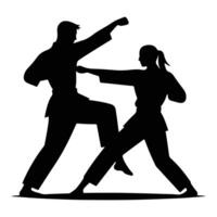 The Art of the High Kick Strength and Precision vector