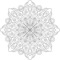Abstract Circular Mandala for Stickers and Crafts vector