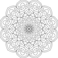 Abstract Mandala for Digital Art and Meditation vector
