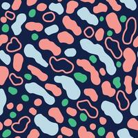 A pattern with pink, blue and green shapes vector