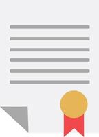 Certificate Document Icon vector