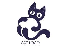 Cat logo design template, illustration vector