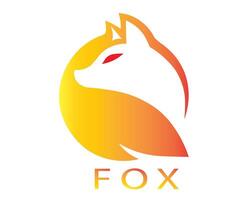A modern fox logo design, perfect for branding vector