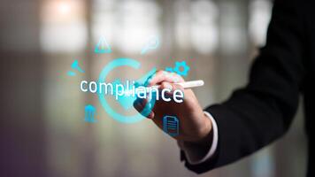 Concepts of practices and policies, regulations and legal advice, company articles of association Terms and Conditions, corporate policy,Compliance photo