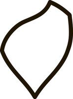 Shield guard icon isolated Outline sketch filled vector
