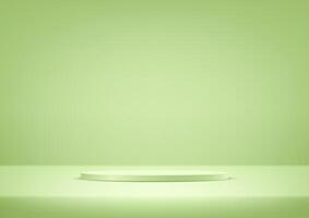 Pastel green background 3d with podium. products display 3d background podium. Space for selling products, backdrop, wallpaper, background, text. illustration. vector