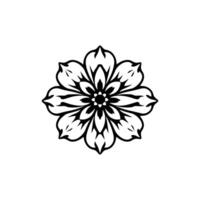 Flower Textile Motif vector