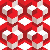 a red and white geometric pattern . vector