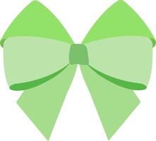 Simple bow icon in trendy flat style isolated on White background. Green ribbon symbol for your website design, logo, app, UI. illustration in doodle style vector