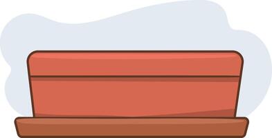 Illustration of an Empty Flowerpot on a White Background vector