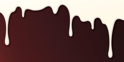 Abstract Red velvet cake background topped with a silky smooth cream cheese glaze graphic illustration have blank space. vector