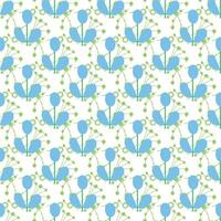 Seamless background with organic nature elements. Elegant minimal-style floral pattern vector