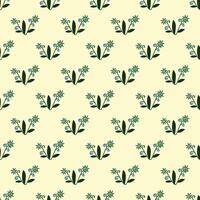 Seamless pattern with small herbal elements. Floral background for surface design. vector