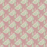 Seamless background with organic nature elements vector
