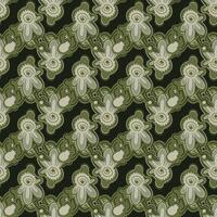 Seamless pattern with abstract ornaments. vector
