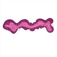 Abstract colorful shape. Unique creative design element vector