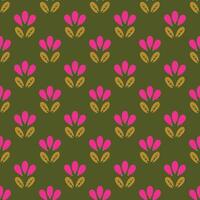 Seamless bright background with organic nature elements. Elegant minimal-style floral pattern perfect for contemporary designs. vector