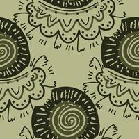 Seamless vintage style pattern with abstract ornaments. texture. vector