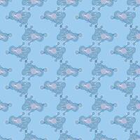 Seamless pattern with ornaments. Colorful texture vector