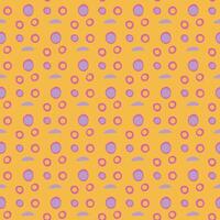 Seamless pattern in minimalist style with abstract small shapes. vector
