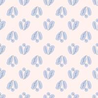 Seamless background with colorful leaves. Elegant minimal-style floral pattern vector