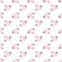 Seamless pattern with herbal elements. Floral minibackground for surface design.malist style vector