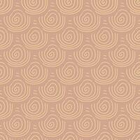 Seamless pattern in minimalist style. Swirl doodles. vector