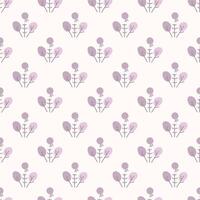 Seamless background with organic delicate elements. Elegant minimal-style floral pattern perfect for contemporary designs. vector
