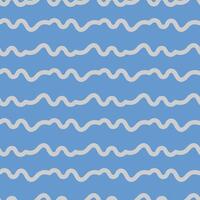 Seamless pattern in minimalist style. Wavy simple lines. A timeless design with subtle details, ideal for a minimalistic touch. vector