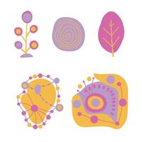 Dynamic and imaginative abstract forms perfect for modern, decorative projects. vector