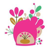 A whimsical abstract design element. vector