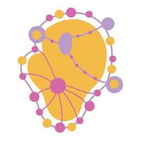 Bright whimsical abstract design element. vector