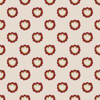 Seamless pattern with styled herbal elements. vector